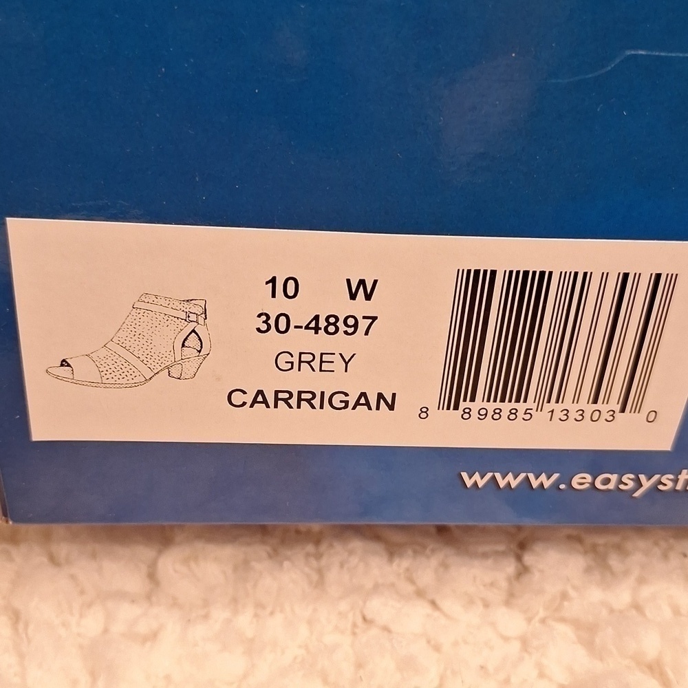 Womens Easy Street zipper open toe NWT open toe ankle boots 10W - Picture 2 of 7